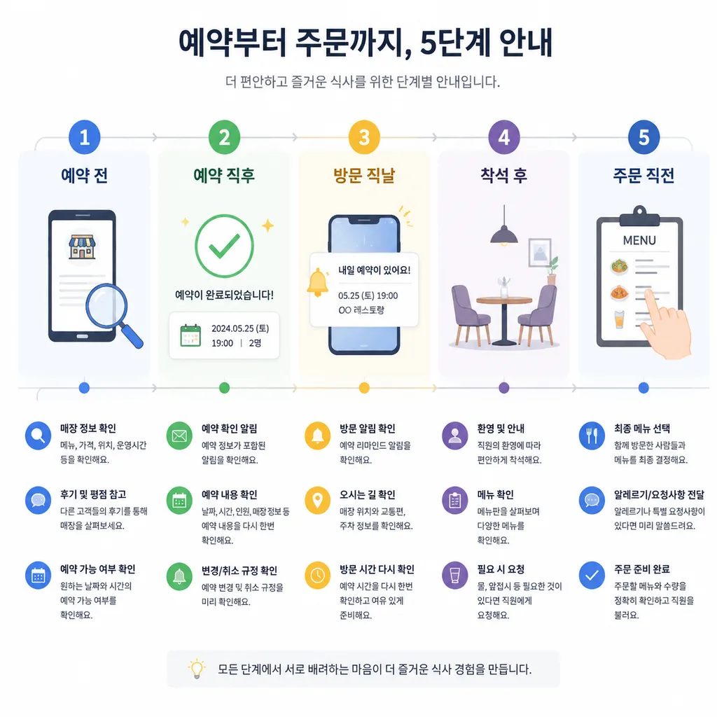 파인다이닝 알레르기 사전 고지 단계별 체크리스트